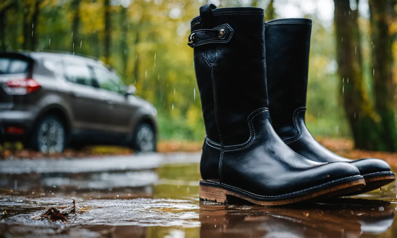 Leather Boots In The Rain A Complete Guide Milk and Honey Shoes