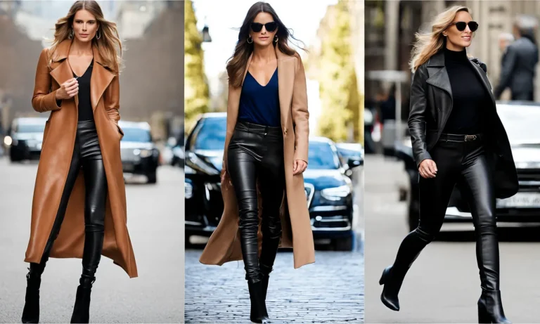 How To Wear Leather Pants With Boots For A Polished Look