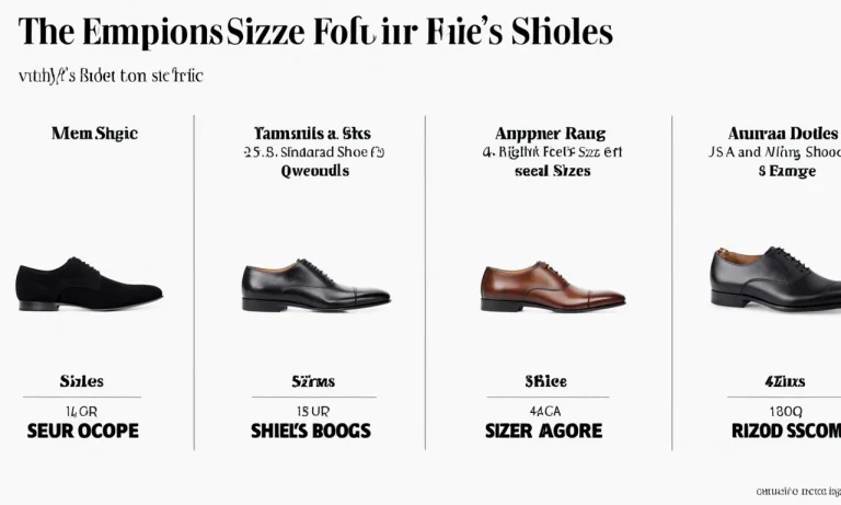 Men’S Us Shoe Sizes: A Complete Guide