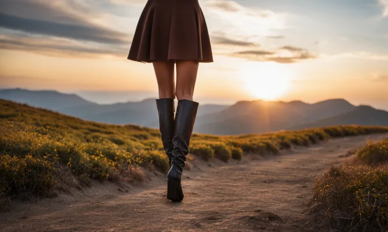 How To Style Mini Skirts With Thigh High Boots